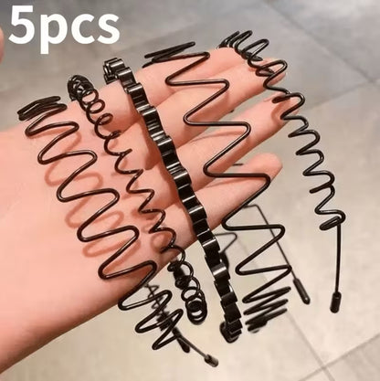 5er Set Haarreifen